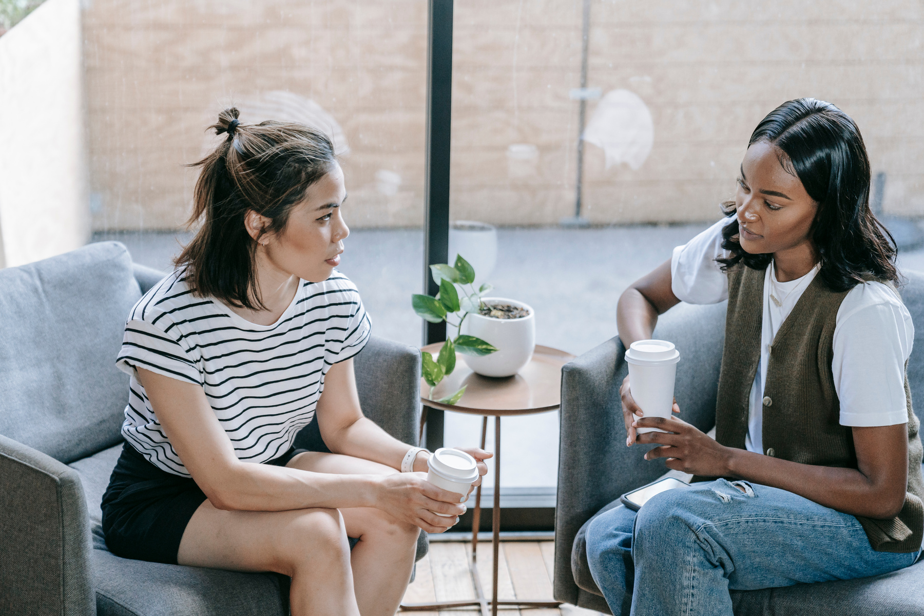 Women Having a Conversation